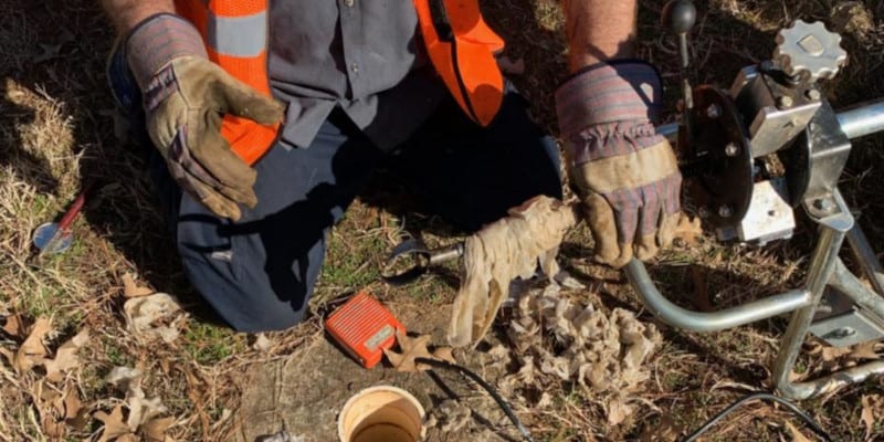 Leak in Front Yard in Lake Norman, North Carolina
